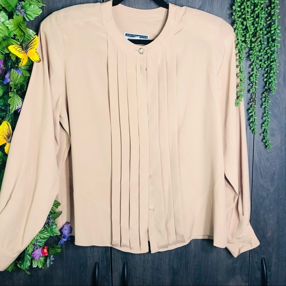 ‘🌼3/$30🌼Jennifer Moore Button Down Blouse Size Large - Picture 4 of 16